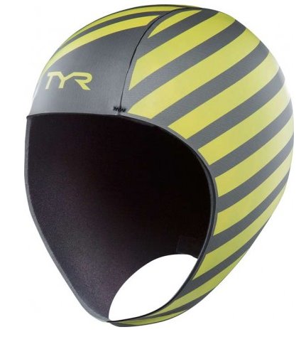 Bonnet de bain en néoprène avec haute visibilité TYR