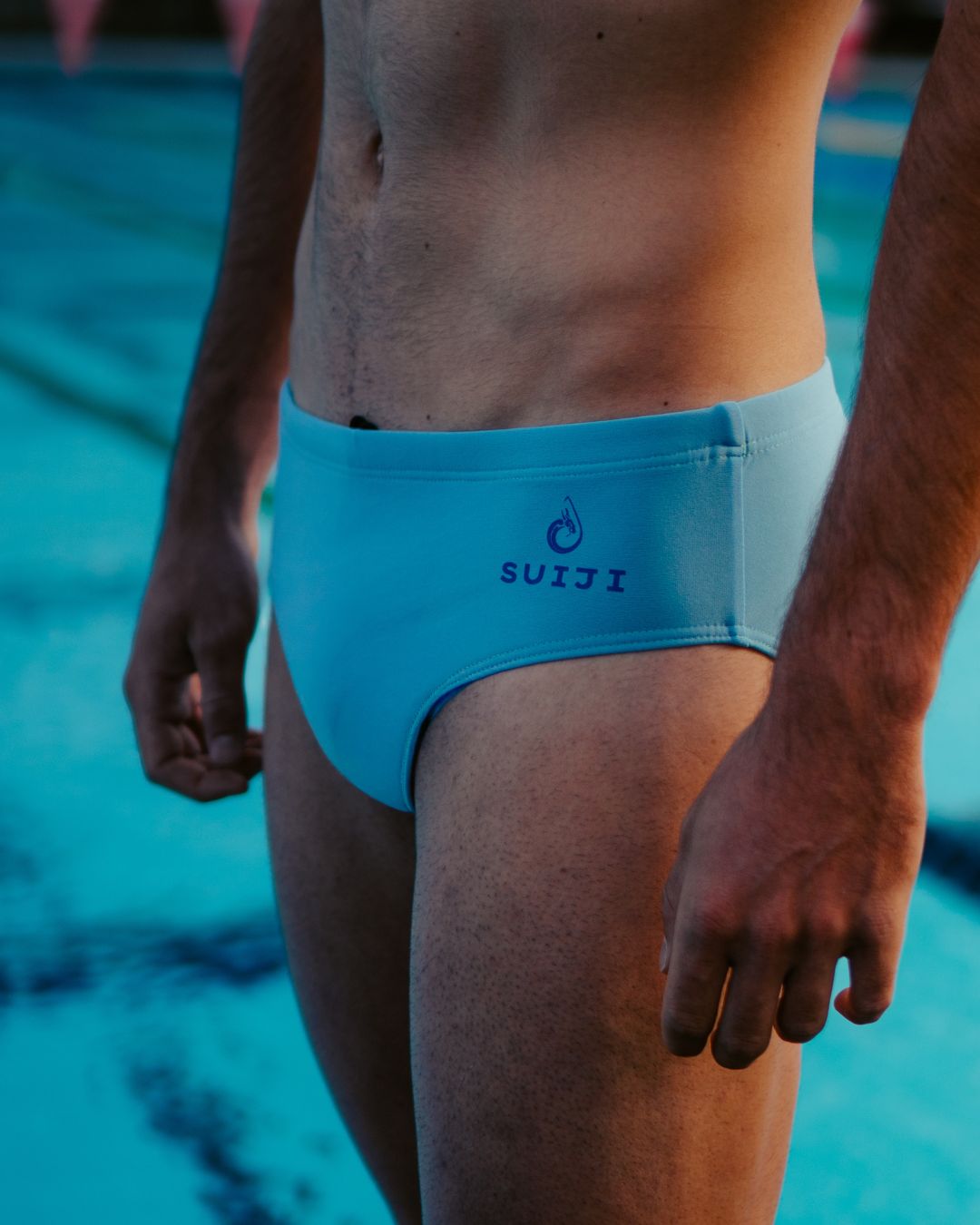 Slip de bain homme SUIJI Bleu Sonique