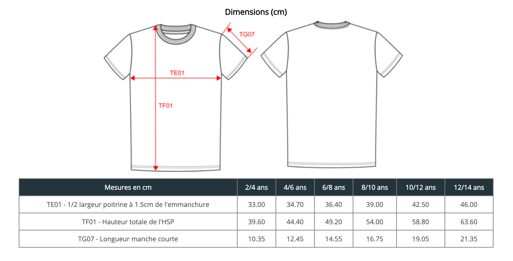 T-shirt pour enfant M.O.N