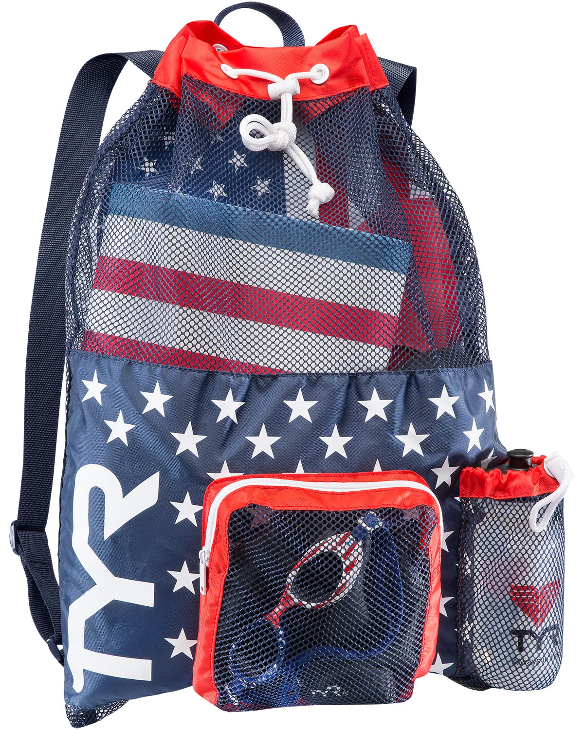 Sac de natation filet 40L TYR Big Mesh Mummy