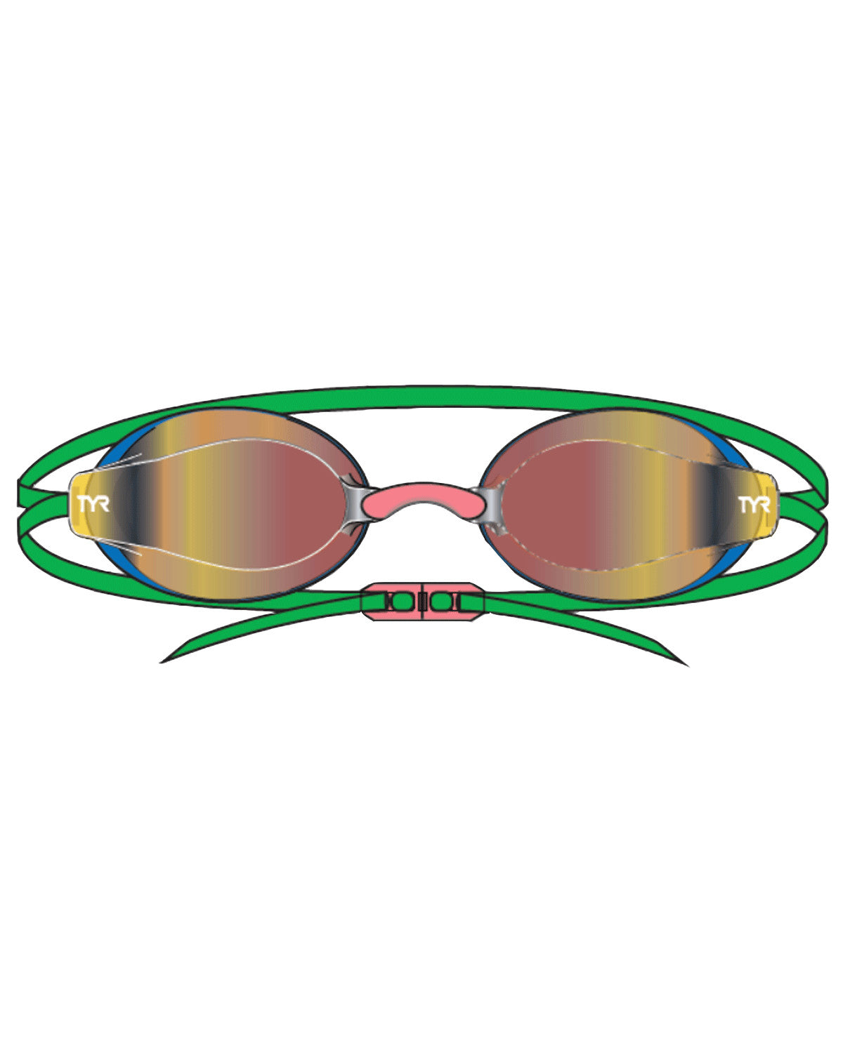 Lunettes de natation TYR Blackops 140EV Miroir