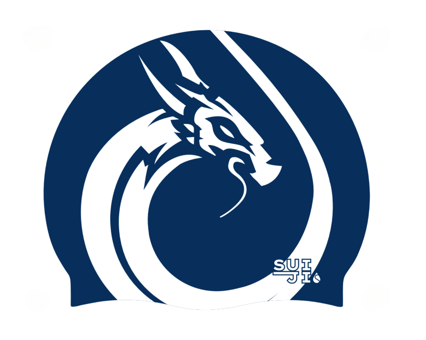 Bonnet de bain en silicone SUIJI big logo Dragon