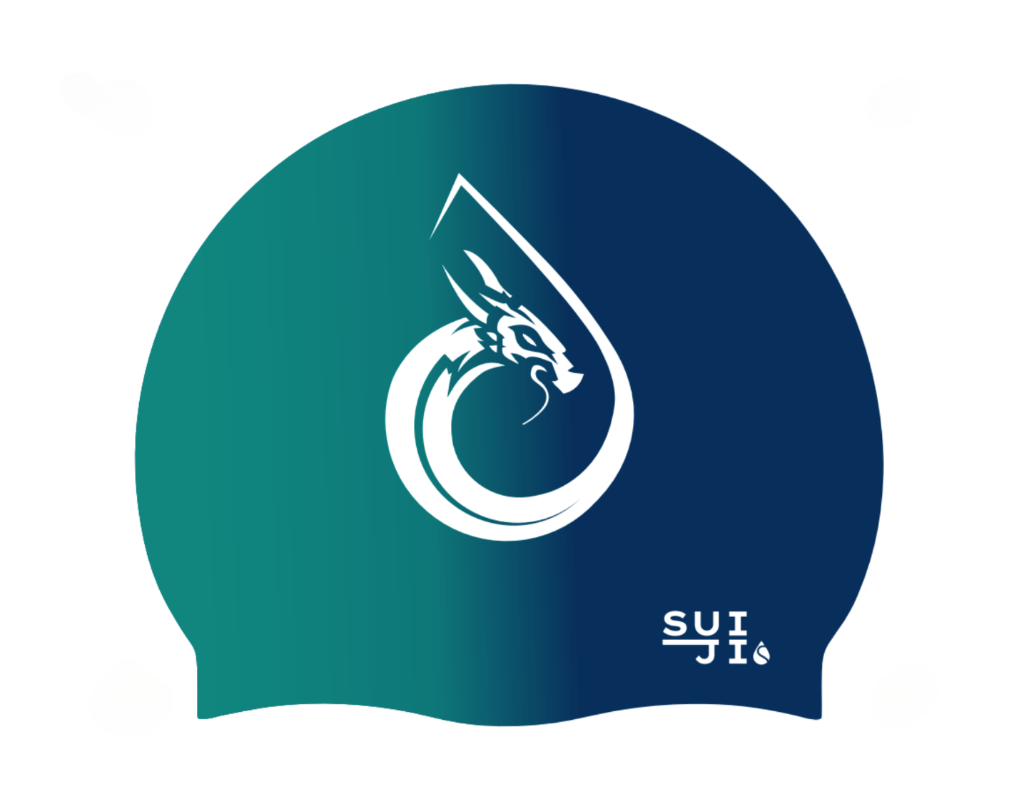 Bonnet de bain en silicone SUIJI little logo Dragon