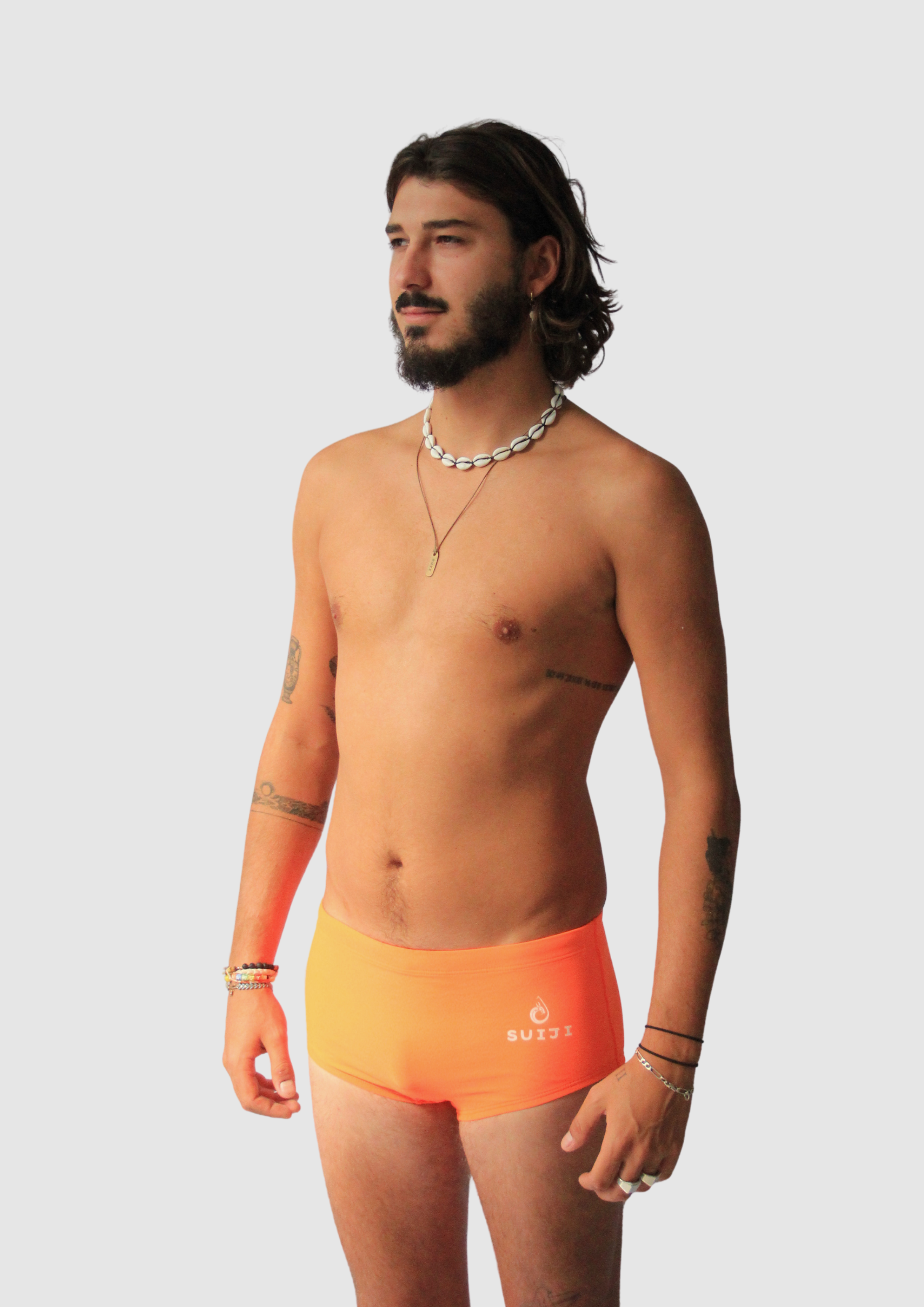 Boxer de bain homme coupe trunk SUIJI Mango Bay