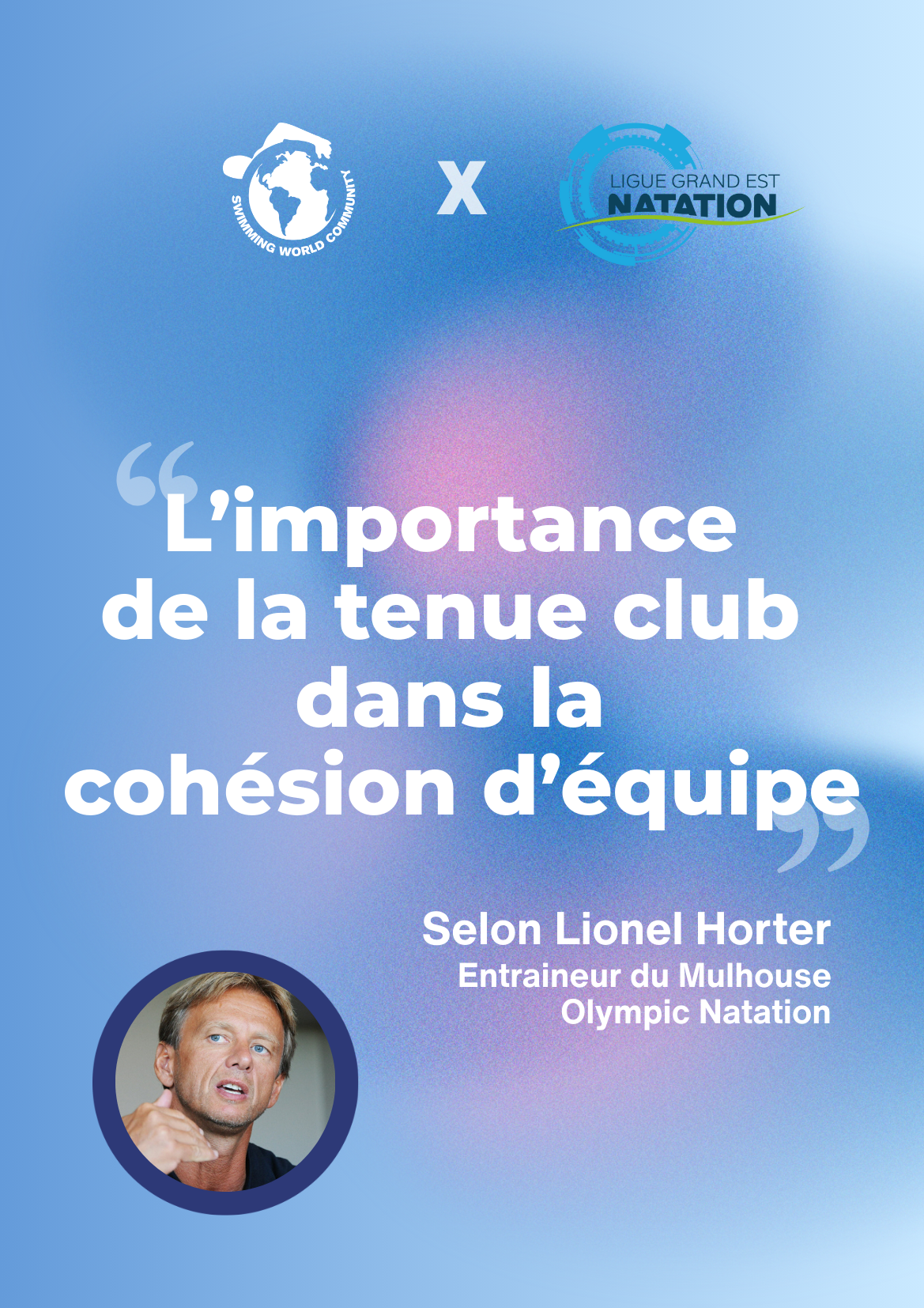 L’importance de la tenue club en natation pour la cohésion d’équipe selon Lionel Horter