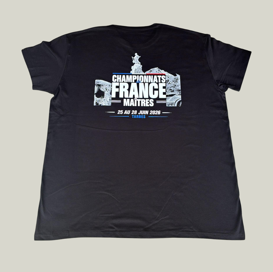 Précommande t-shirt championnats Maîtres Tarbes 26