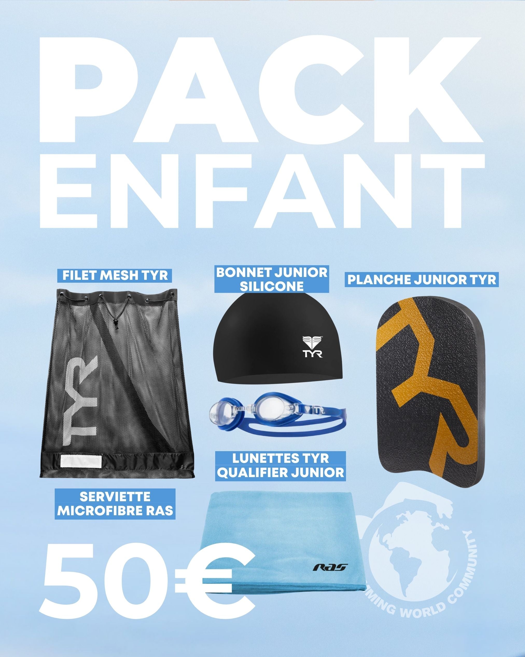 Pack de natation pour enfant