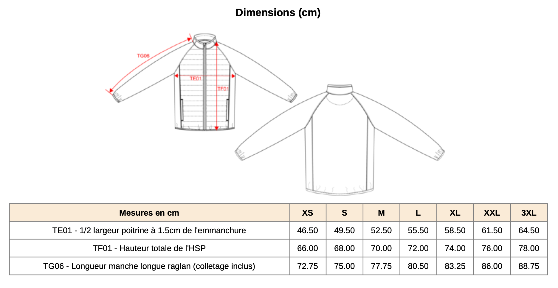 Veste de sport bi-matière M.O.N