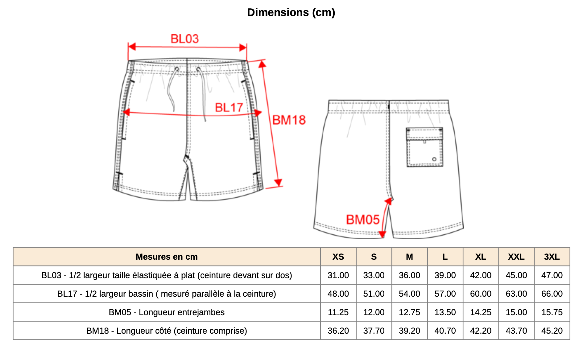 Short de bain M.O.N