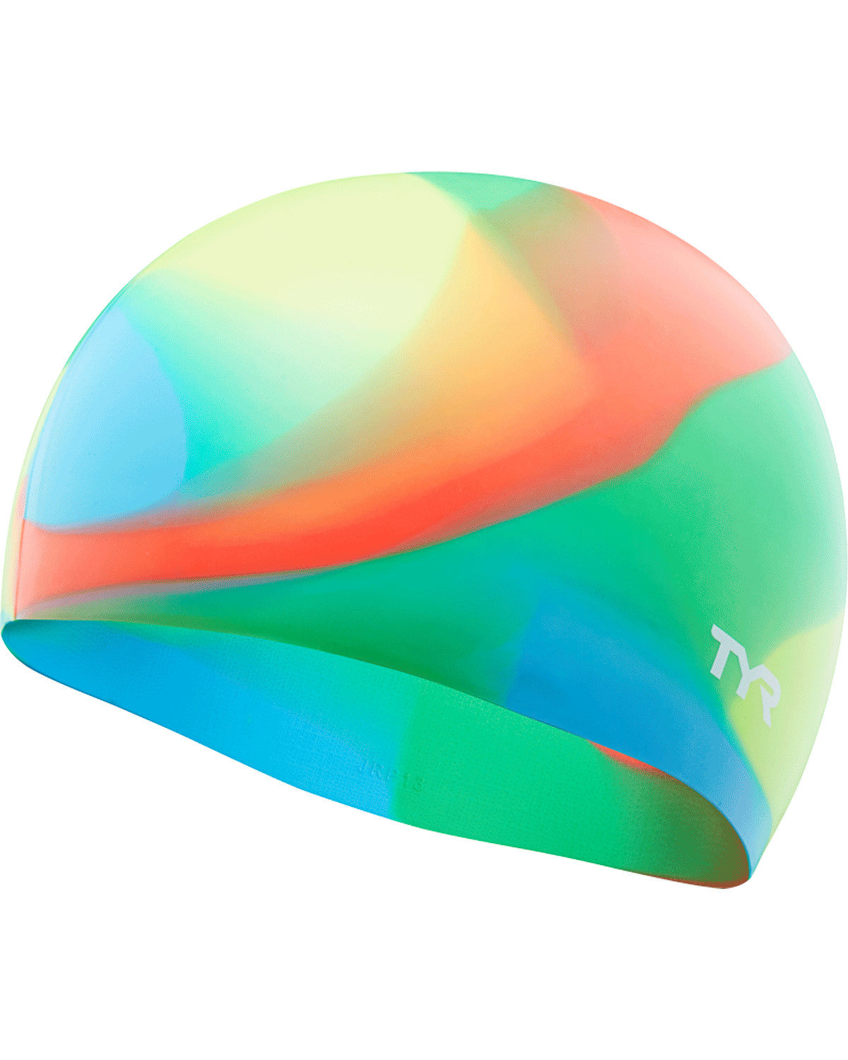 Bonnet de bain junior en silicone TYR Tie Dye
