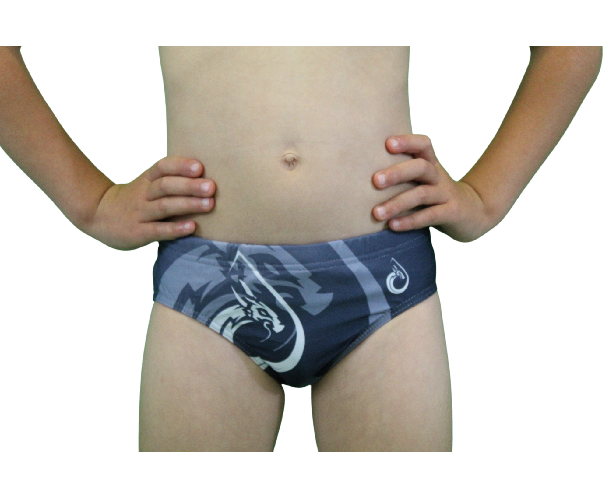 Maillot de bain garçon SUIJI Dragon Black Brief