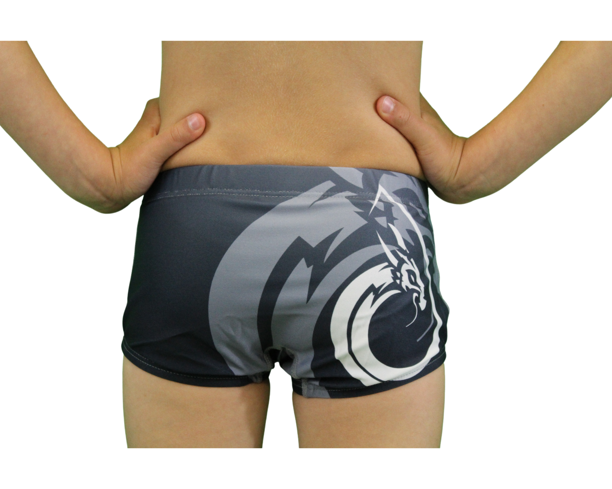 Maillot de bain garçon SUIJI Dragon Black Trunk