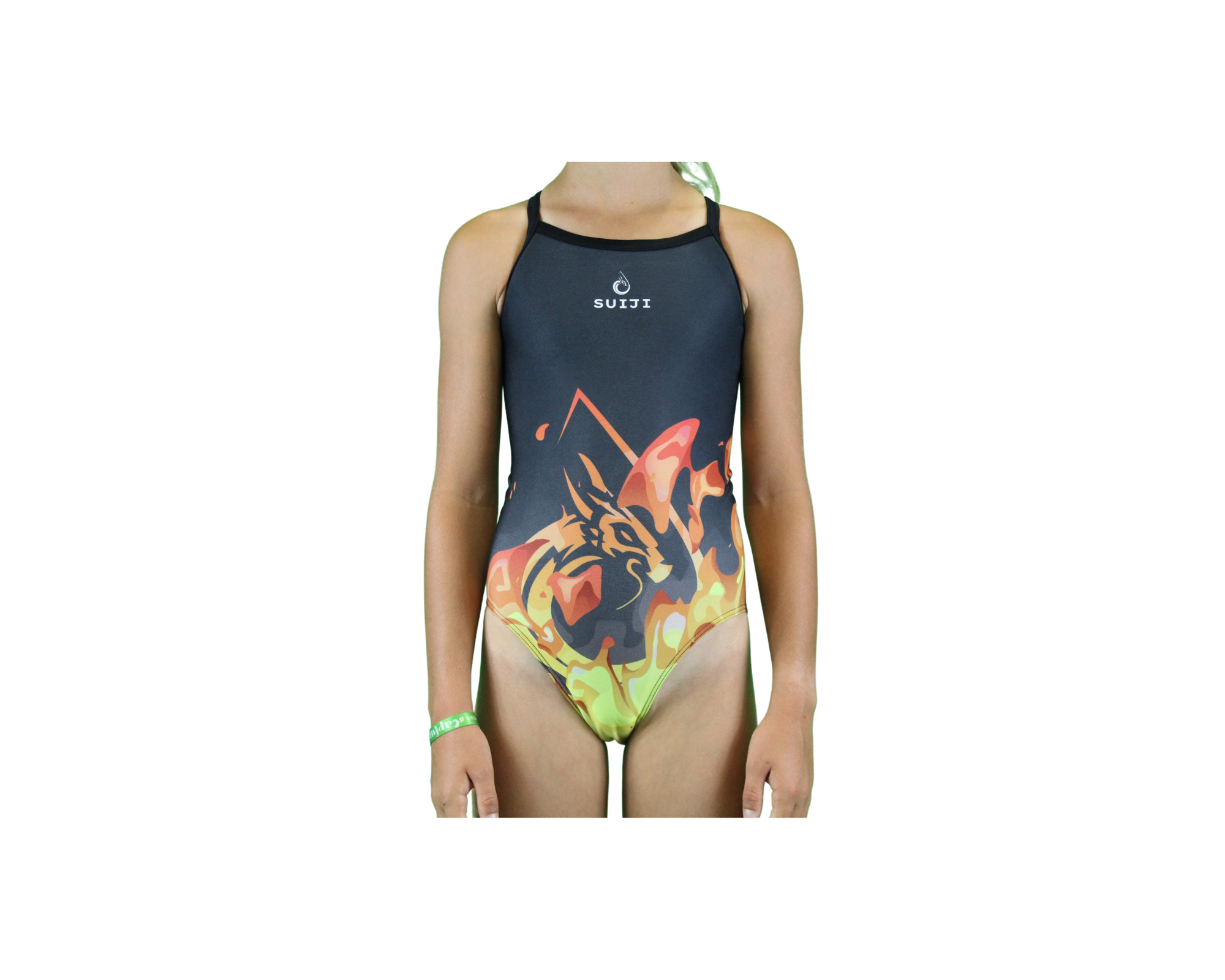 Maillot de bain fille SUIJI Dragon Fire Seamless