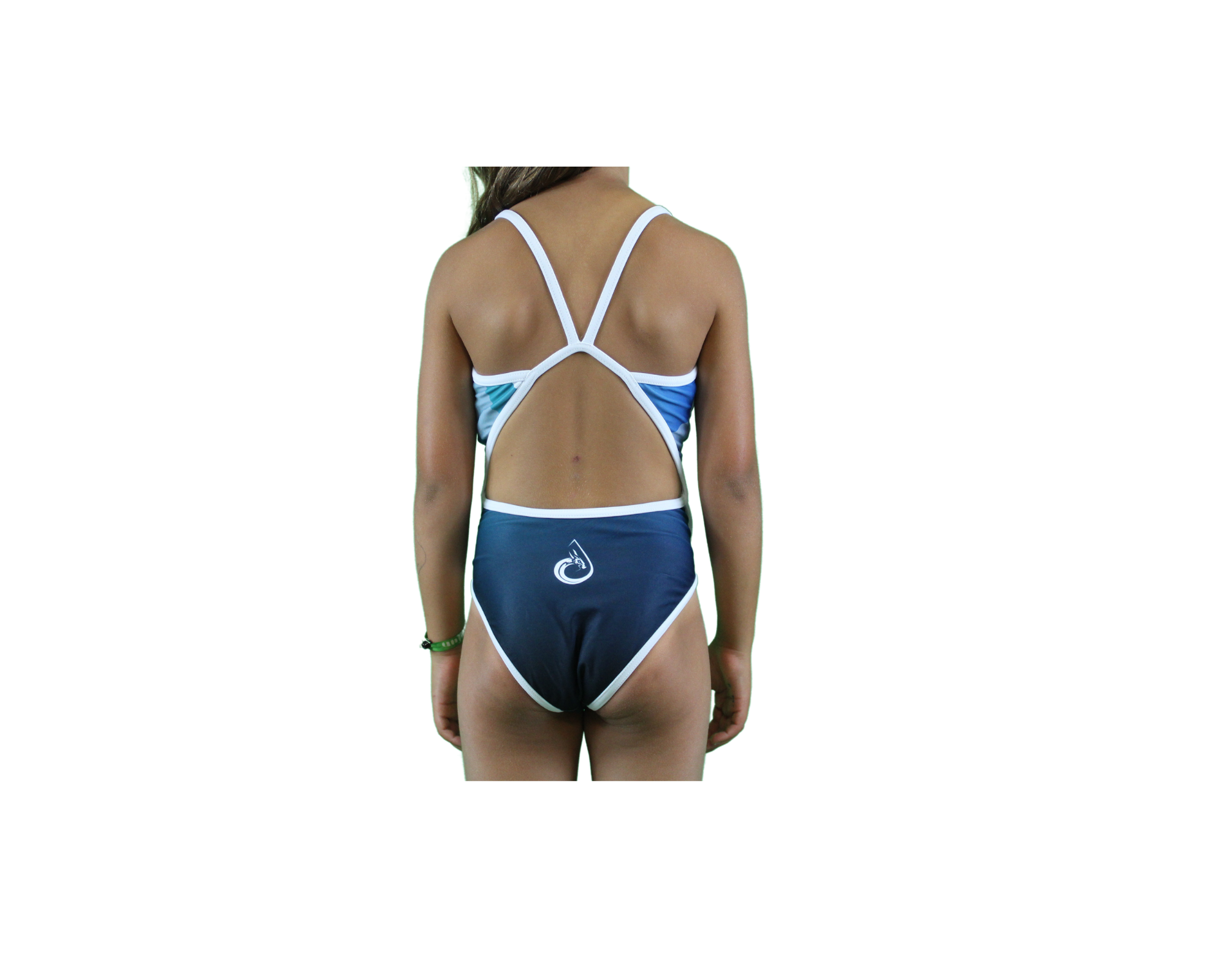 Maillot de bain fille SUIJI Dragon Green Thinstrap