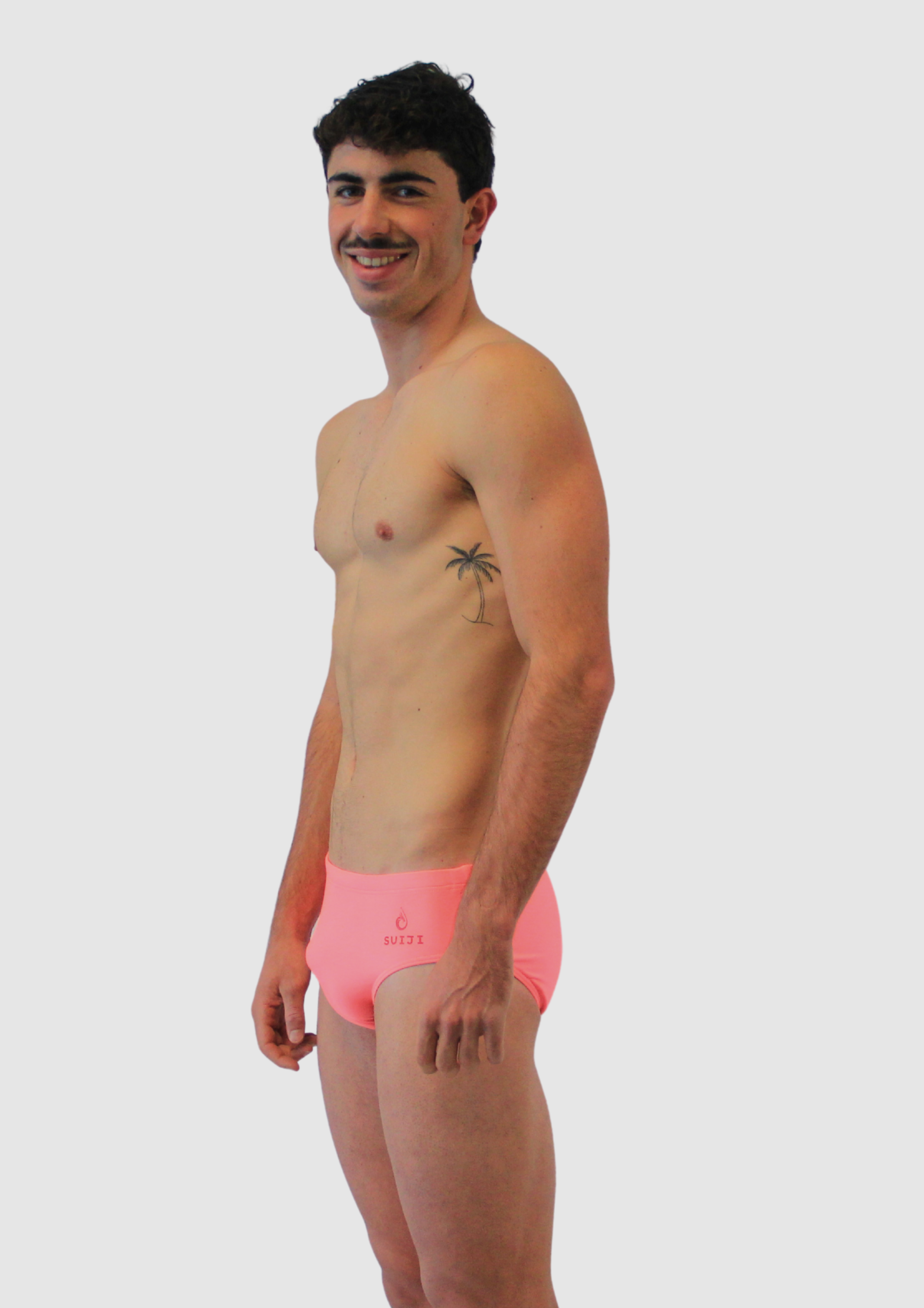 Slip de bain homme SUIJI Rose Pulsation