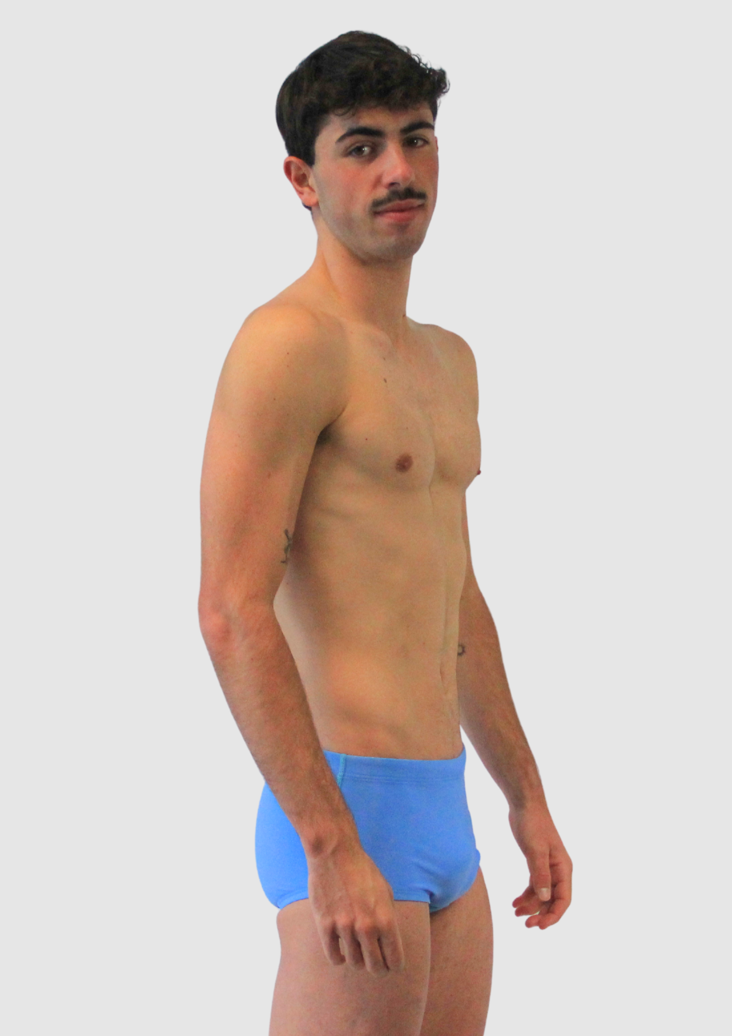 Boxer de bain homme coupe trunk SUIJI Bleu Sonique